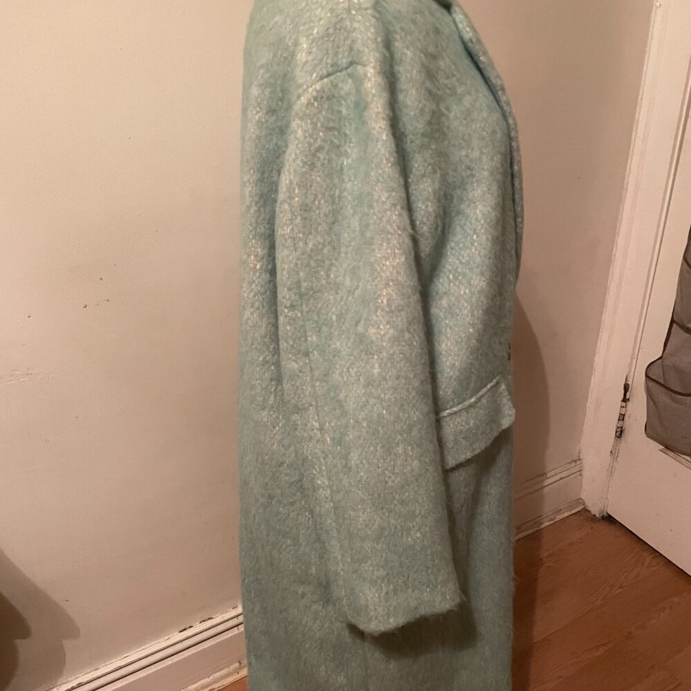 J Crew Green Overcoat Large - Picture 4 of 10